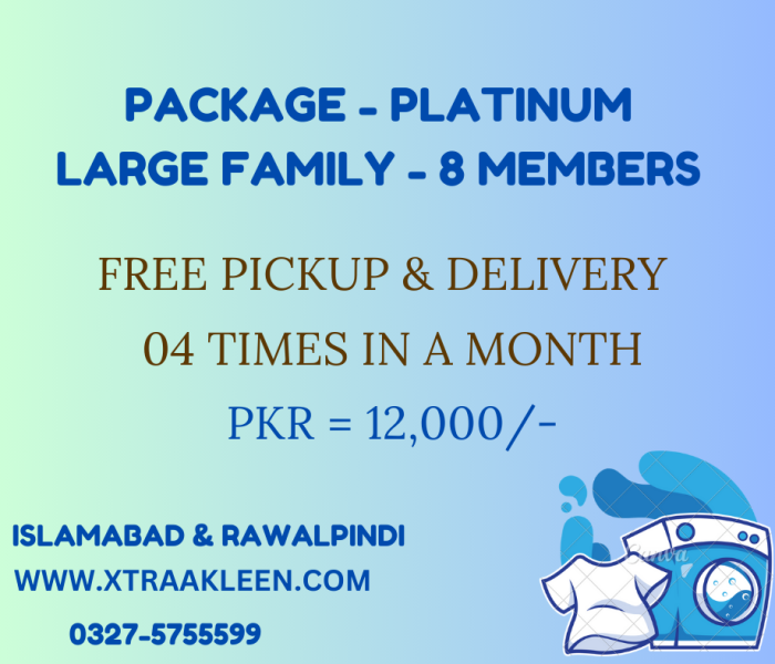 xtraa Kleen Monthly Platinum Package